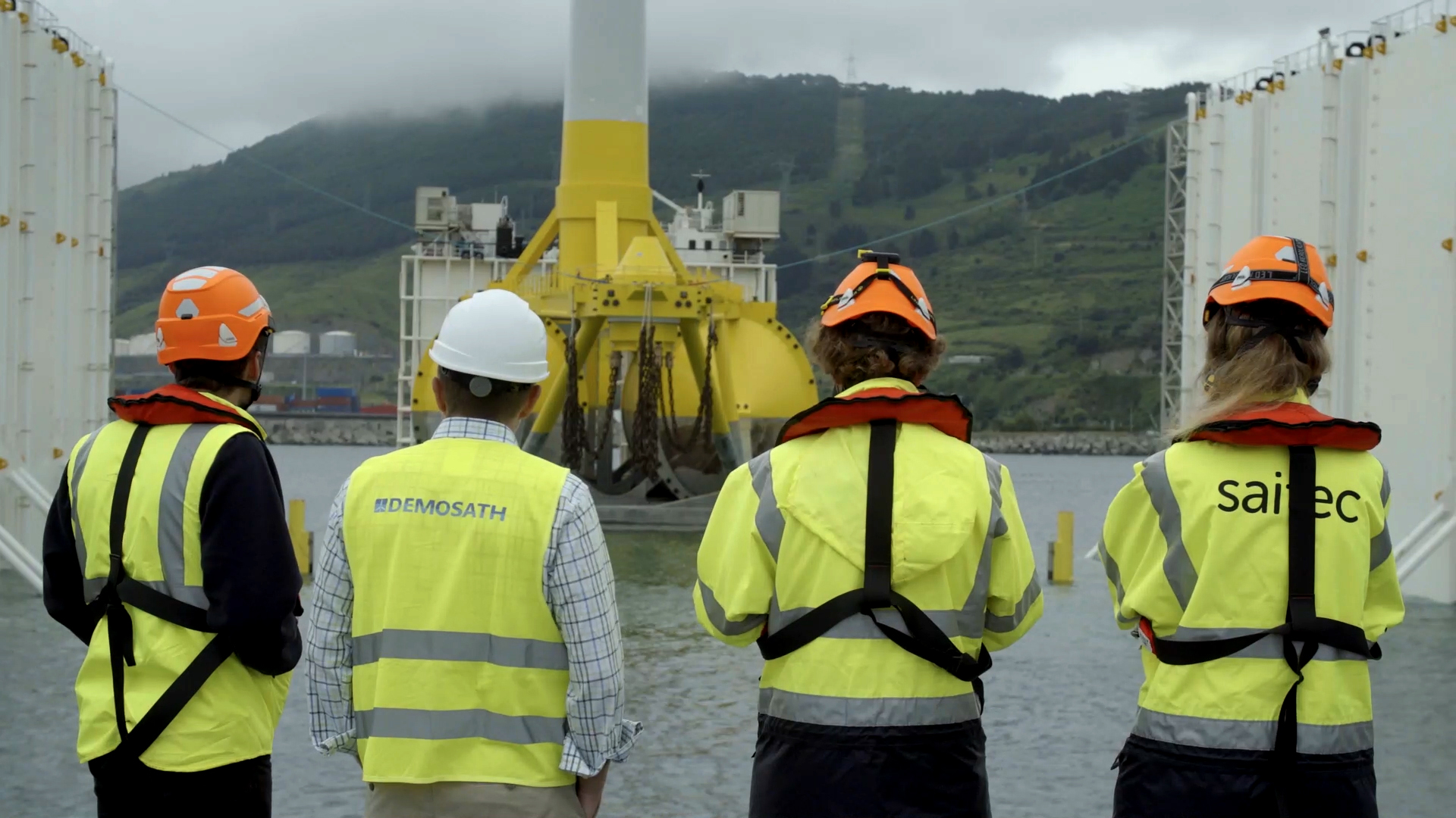 DemoSATH during launch towards the sea