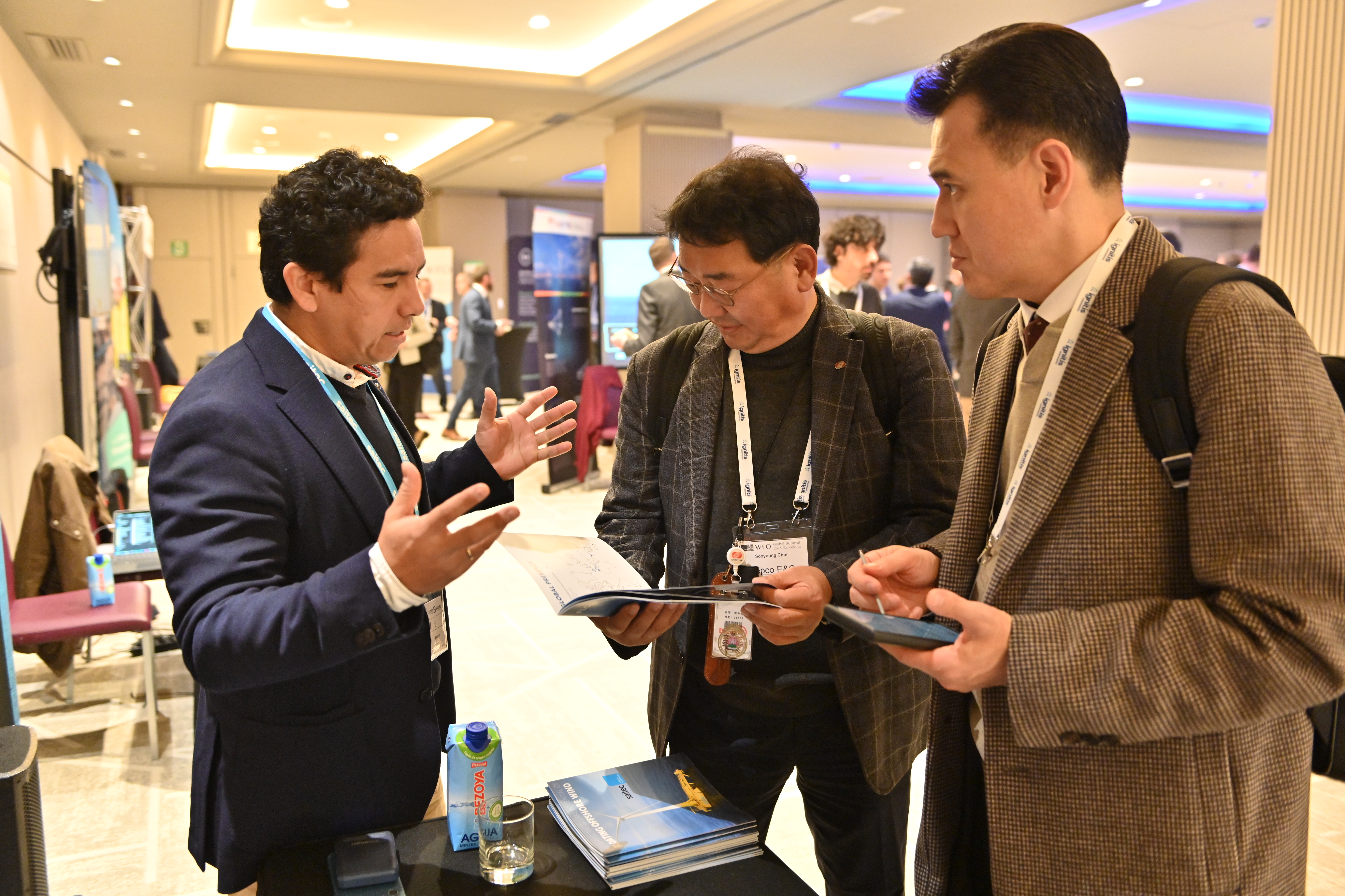 Saitec Offshore Technologies team in technical conversation