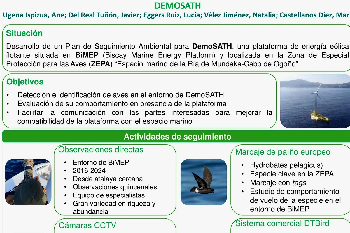 Bird monitoring poster at DemoSATH Lab