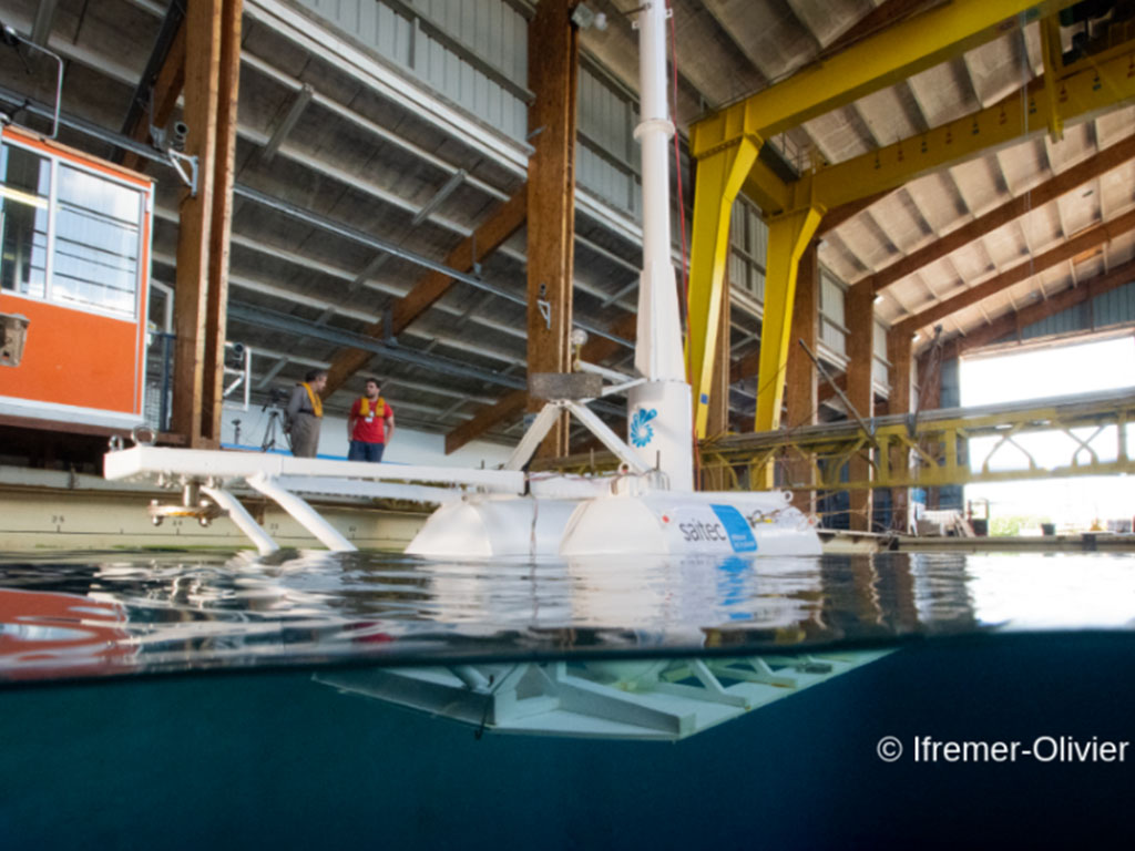 Saitec envía la plataforma flotante SATH a Francia