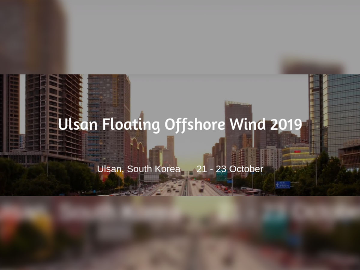 International Forum of Floating Offshore Wind Farm (21-23 October at Ulsan)