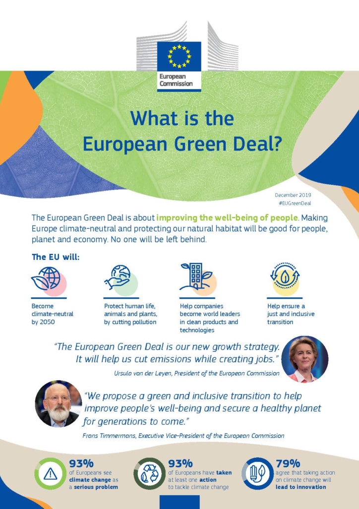 Pacto Verde Europeo: “Será fundamental aumentar la producción eólica marina” – What is the European Green Deal en.pdf Página 1