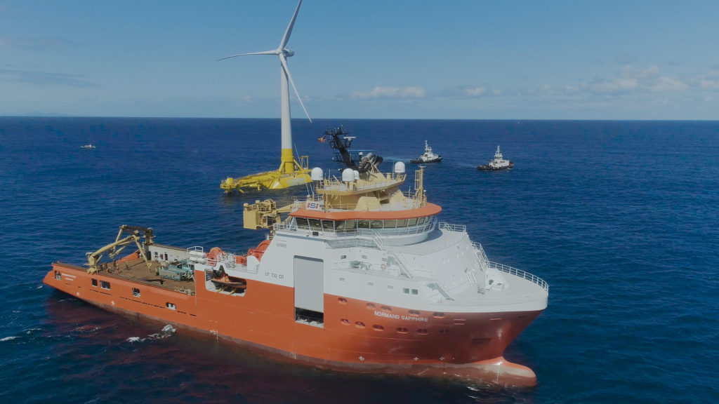 DemoSATH alcanza un hito clave del proyecto con la instalación del aerogenerador marino flotante