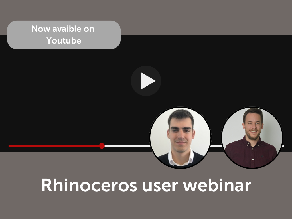 Rhinoceros user webinar now avaible on Youtube