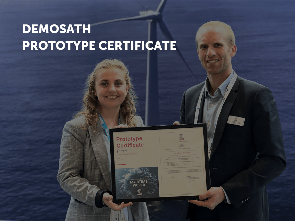El proyecto eólico flotante DemoSATH obtiene la certificación final de prototipo por parte de Bureau Veritas