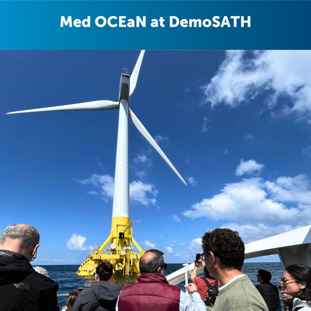 La coalición Med OCEaN visita DemoSATH para explorar la innovación sostenible en energía eólica marina – Visita MEdOcean