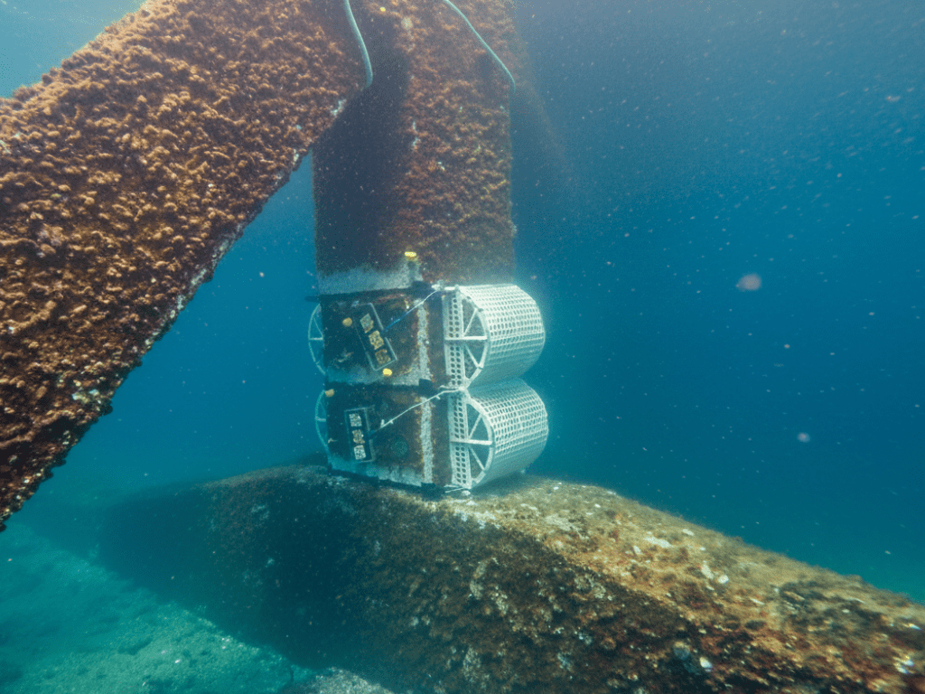 DemoSATH Lab: Instalación de LBUs (arrecifes biomiméticos) en el aerogenerador marino flotante