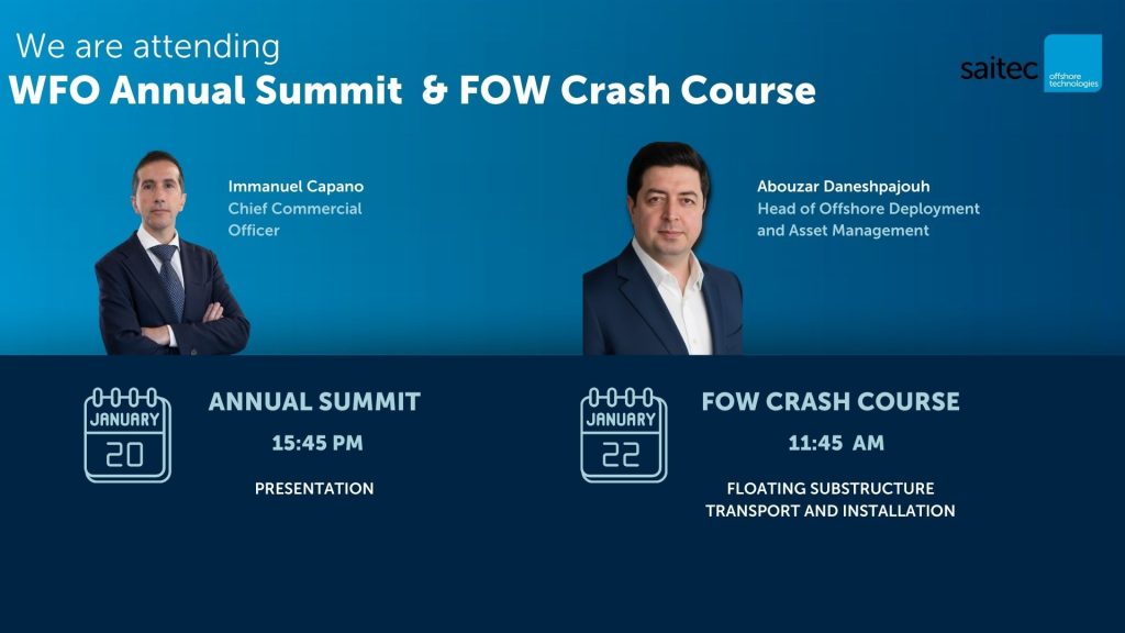 WFO Global Summit 2026 y Curso intensivo de eólica marina – WFO Annual Crash course