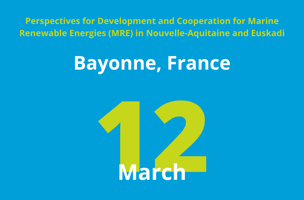 Perspectives for Development and Cooperation for Marine Renewable Energies (MRE) in Nouvelle-Aquitaine and Euskadi