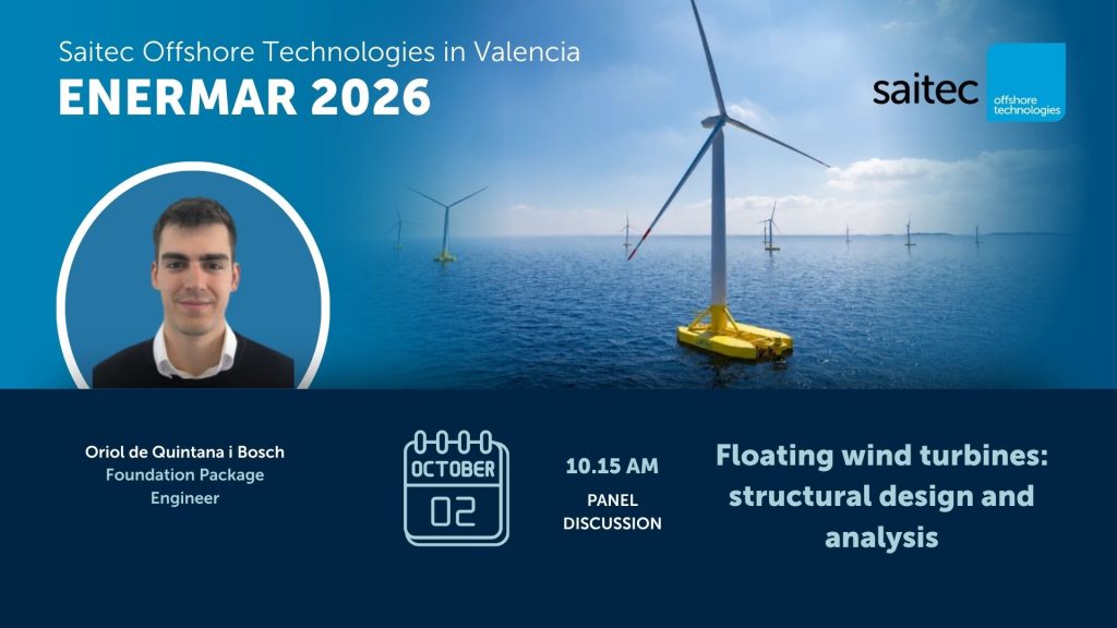 Oriol de Quintana i Bosch will participate on the panel discussion dedicated to floating wind turbines