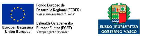 FEDER and Basque Government’s financial support